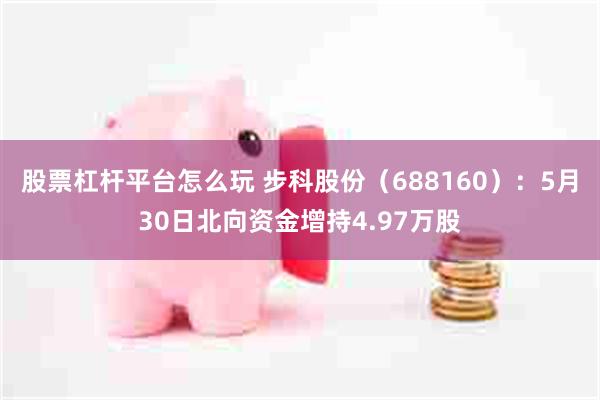 股票杠杆平台怎么玩 步科股份（688160）：5月30日北向资金增持4.97万股