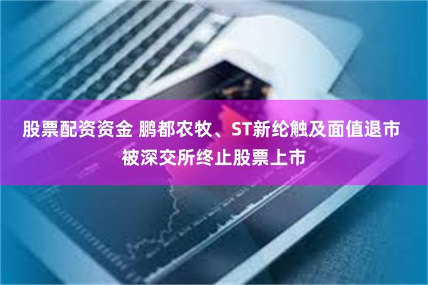 股票配资资金 鹏都农牧、ST新纶触及面值退市 被深交所终止股票上市