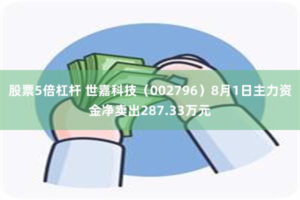 股票5倍杠杆 世嘉科技（002796）8月1日主力资金净卖出287.33万元