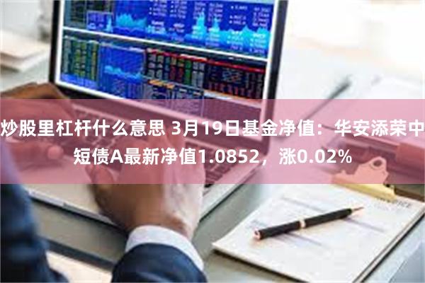 炒股里杠杆什么意思 3月19日基金净值：华安添荣中短债A最新净值1.0852，涨0.02%